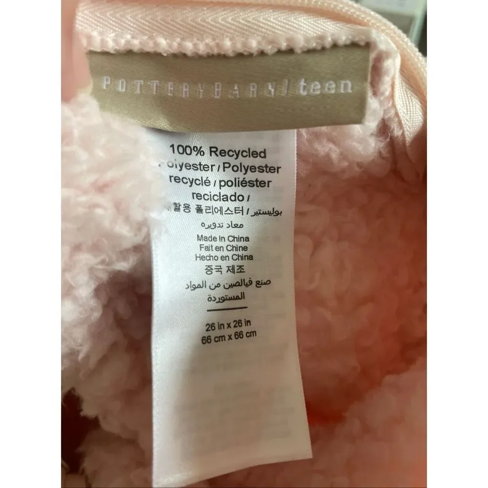 Pottery Barn Teen Cozy Euro Pillow Cover Pink